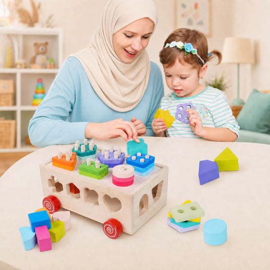 سيارة فرز الأشكال الخشبية
