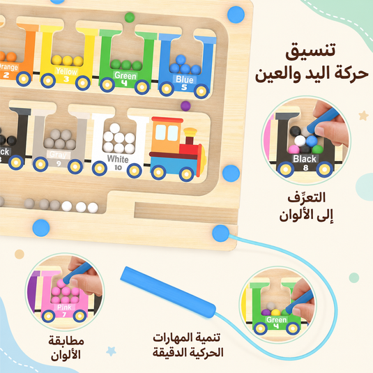 متاهة القطار المغناطيسية – مطابقة الألوان