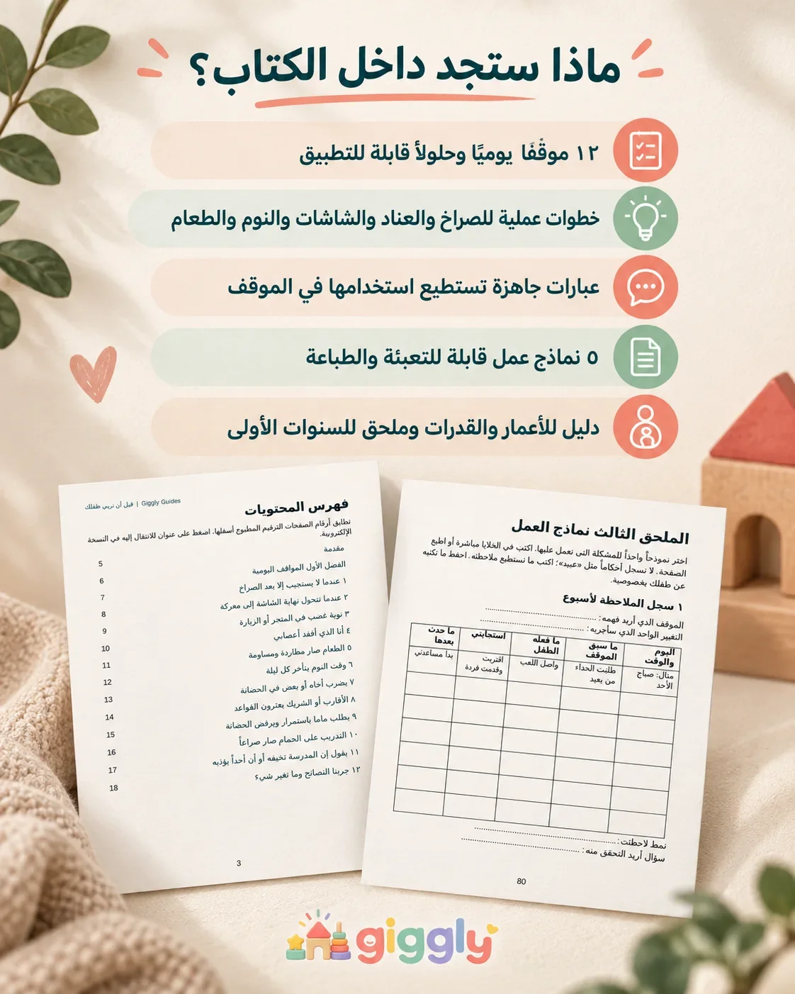 صفحات ونماذج عملية من الكتاب